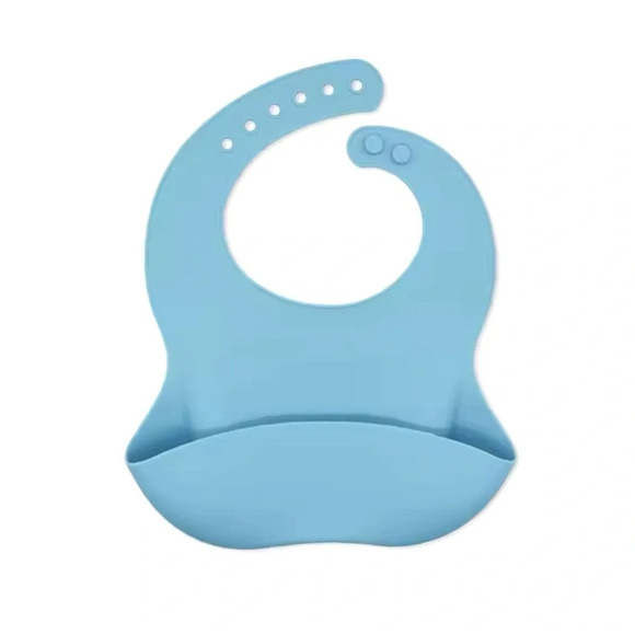 Blue Silicone Baby Bib for Babies & Toddlers - Picture 1 of 1